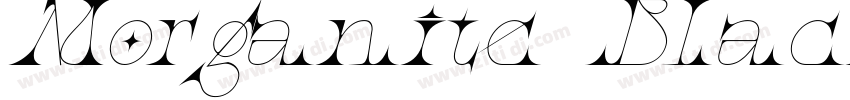 Morganite BlackItali字体转换
